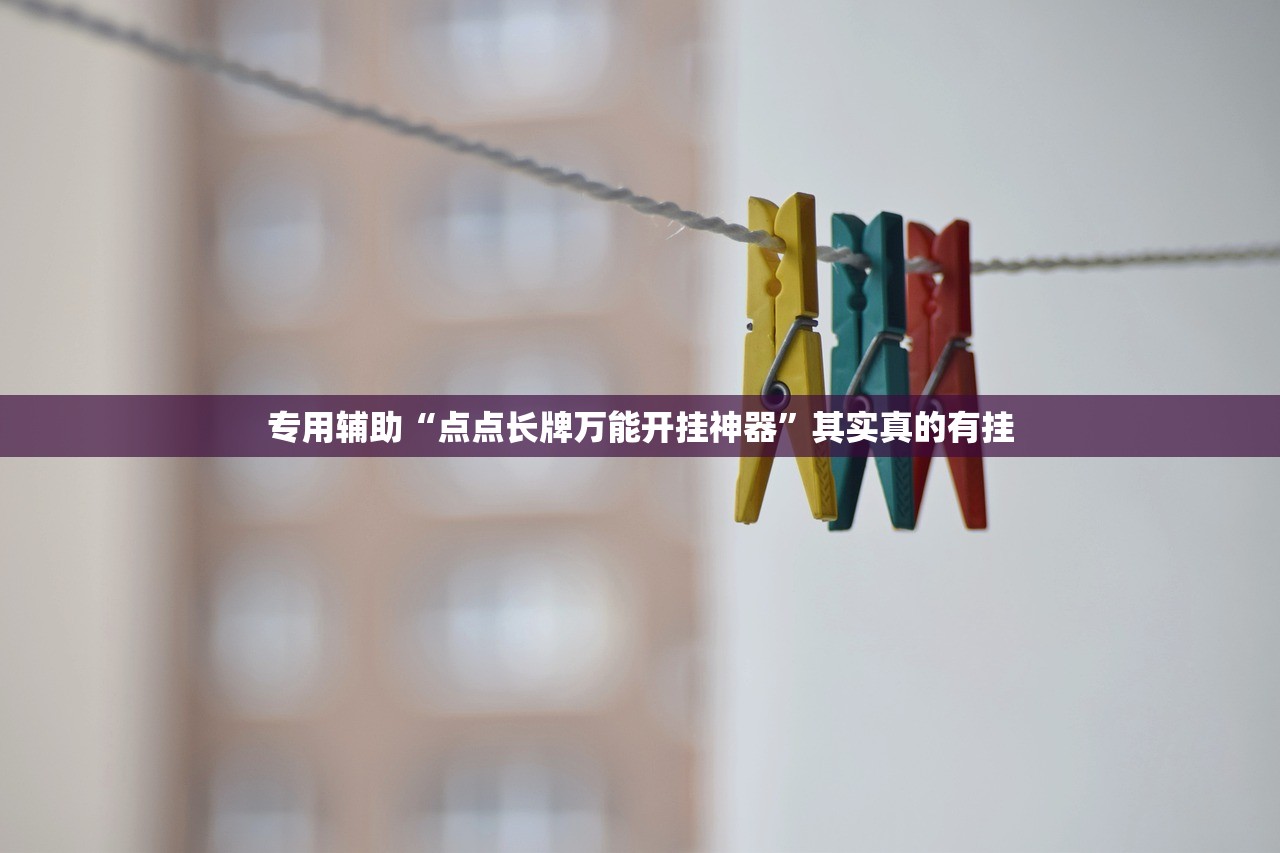 专用辅助“点点长牌万能开挂神器	”其实真的有挂