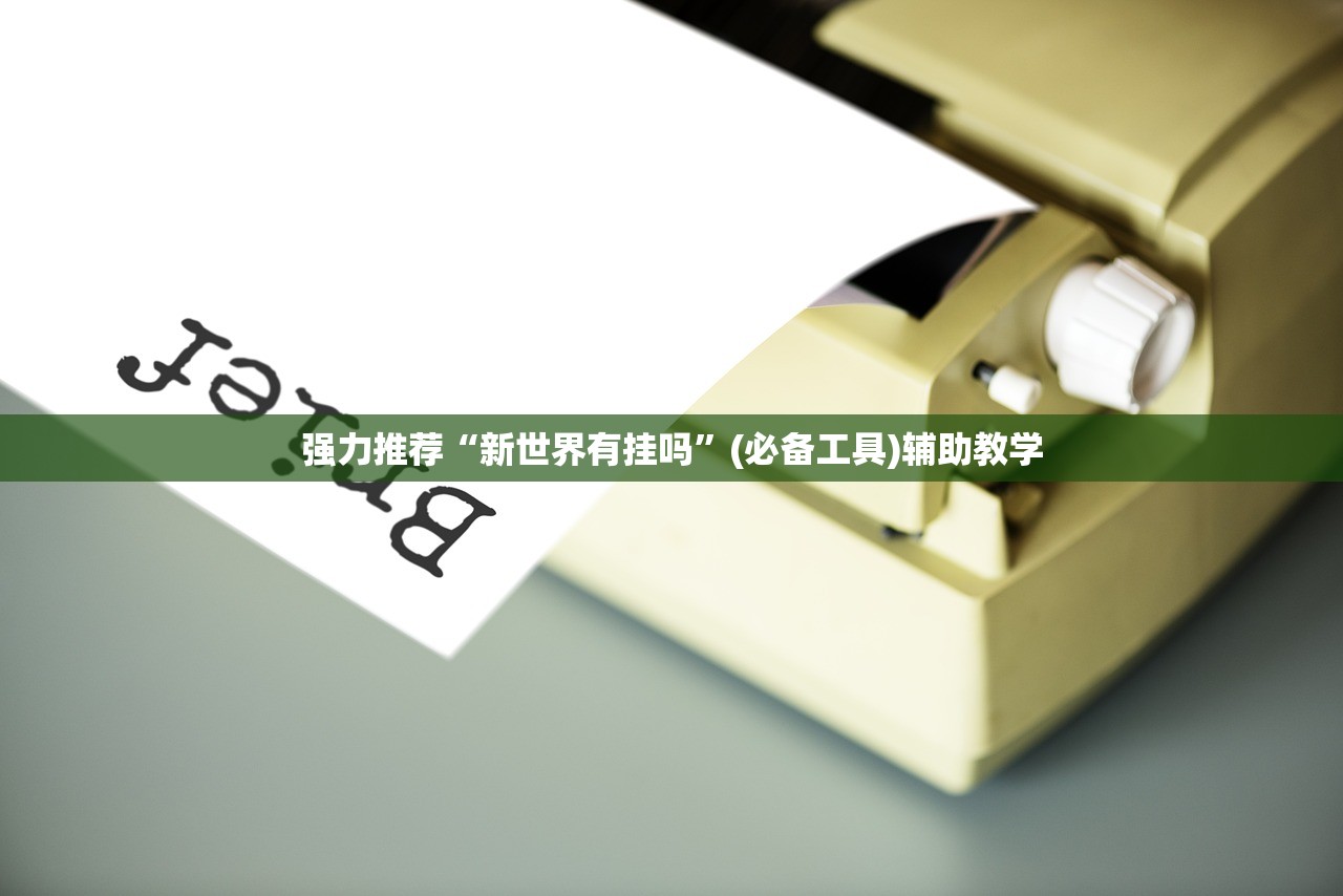 强力推荐“新世界有挂吗”(必备工具)辅助教学