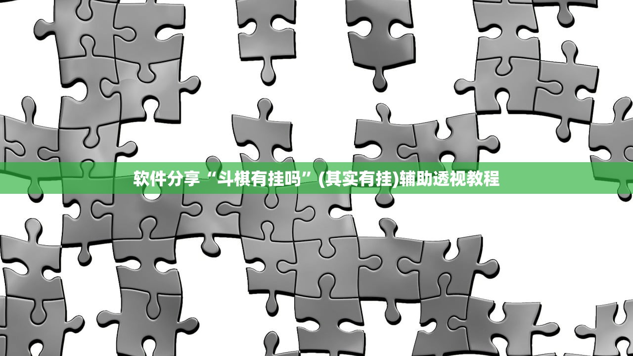 软件分享“斗棋有挂吗”(其实有挂)辅助透视教程
