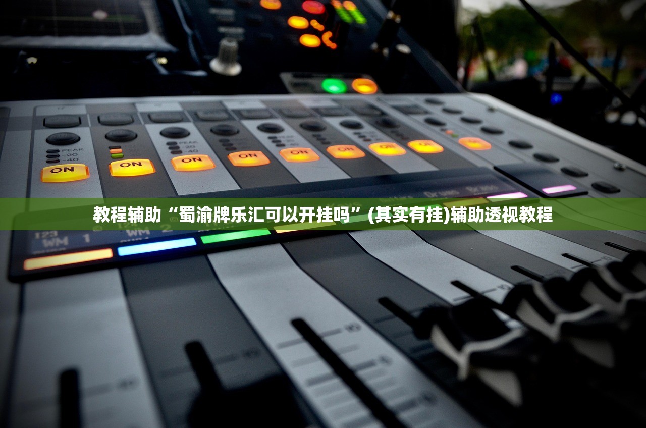 教程辅助“蜀渝牌乐汇可以开挂吗	”(其实有挂)辅助透视教程