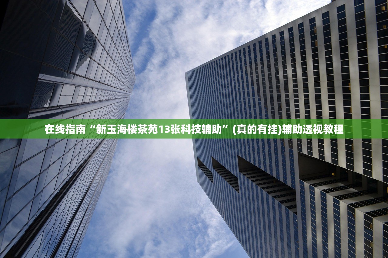 在线指南“新玉海楼茶苑13张科技辅助”(真的有挂)辅助透视教程