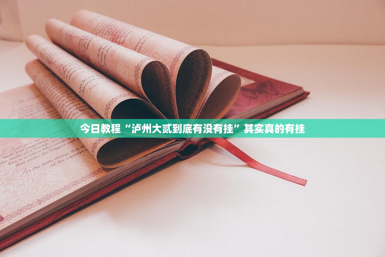 今日教程“泸州大贰到底有没有挂”其实真的有挂