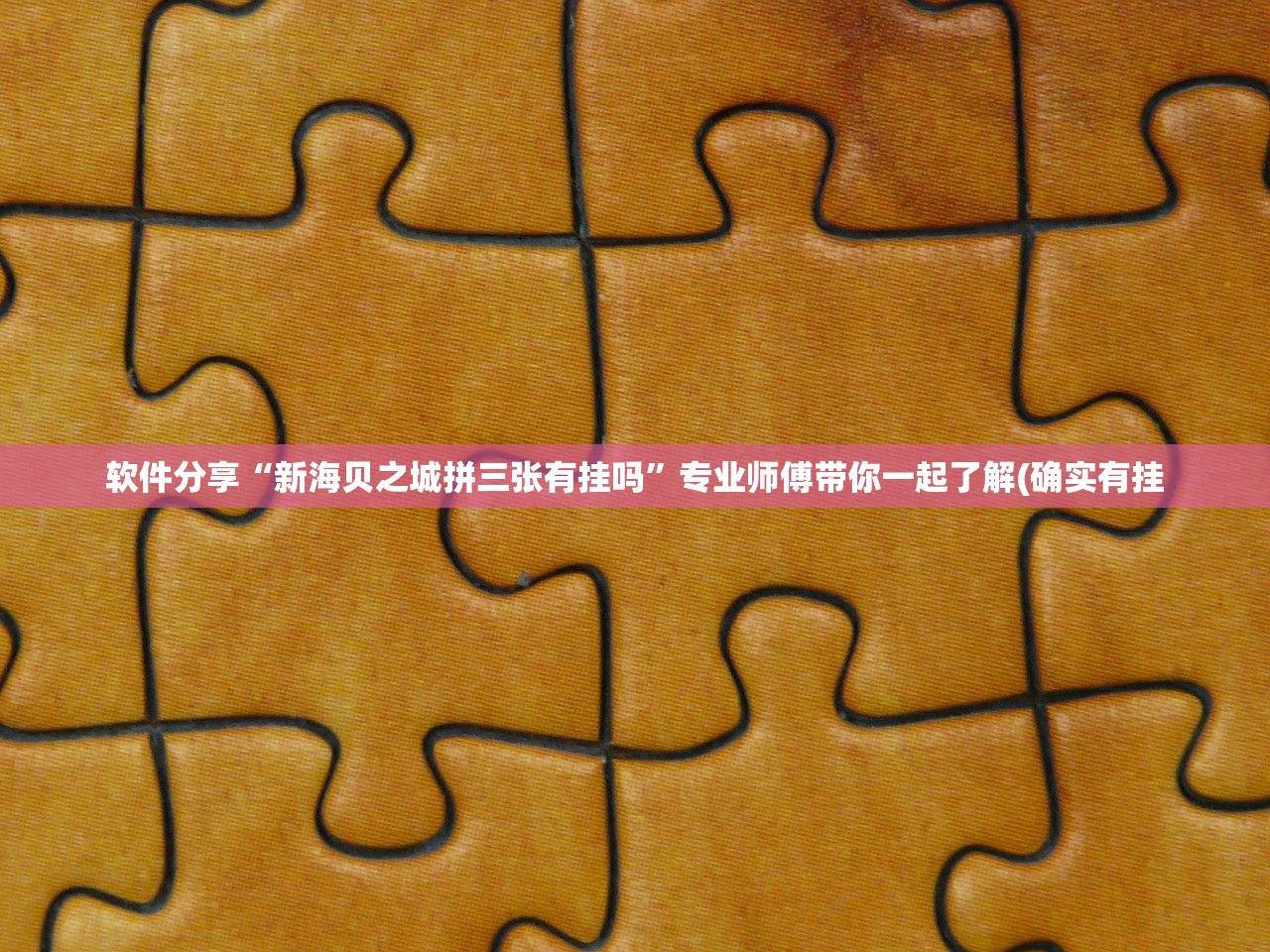 软件分享“新海贝之城拼三张有挂吗	”专业师傅带你一起了解(确实有挂