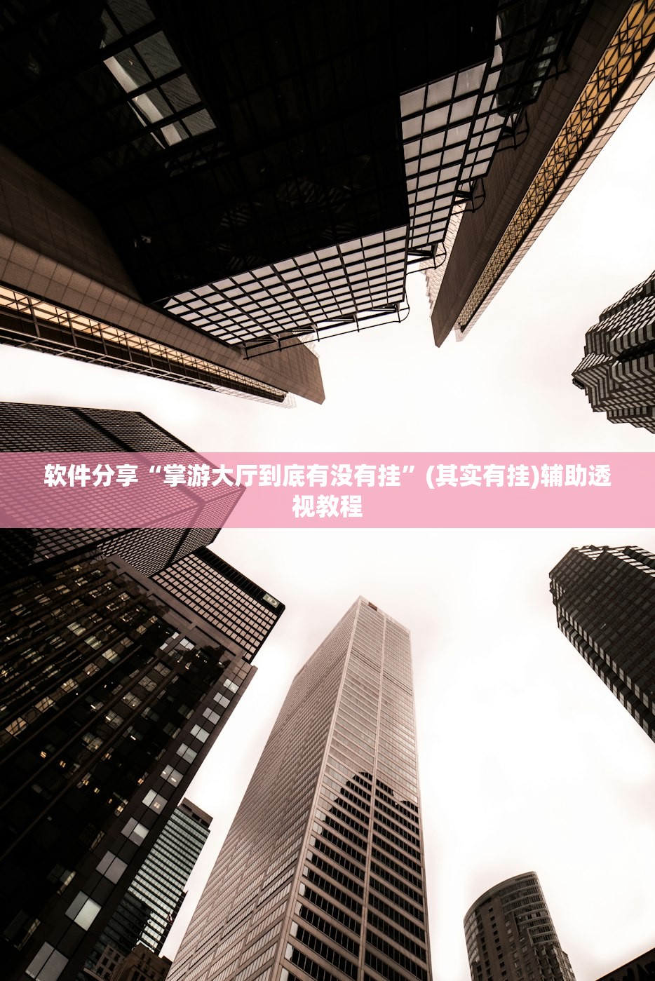 软件分享“掌游大厅到底有没有挂”(其实有挂)辅助透视教程