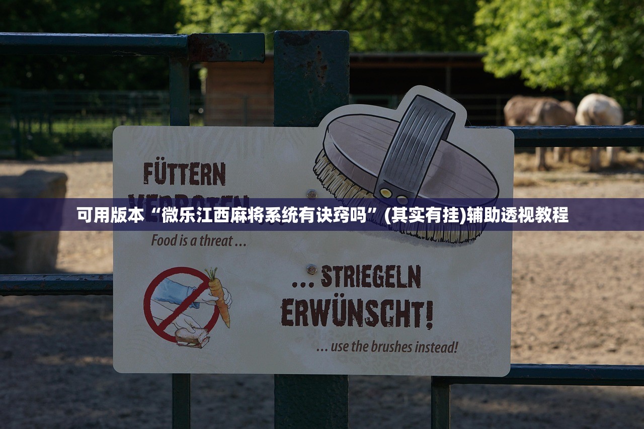 可用版本“微乐江西麻将系统有诀窍吗”(其实有挂)辅助透视教程